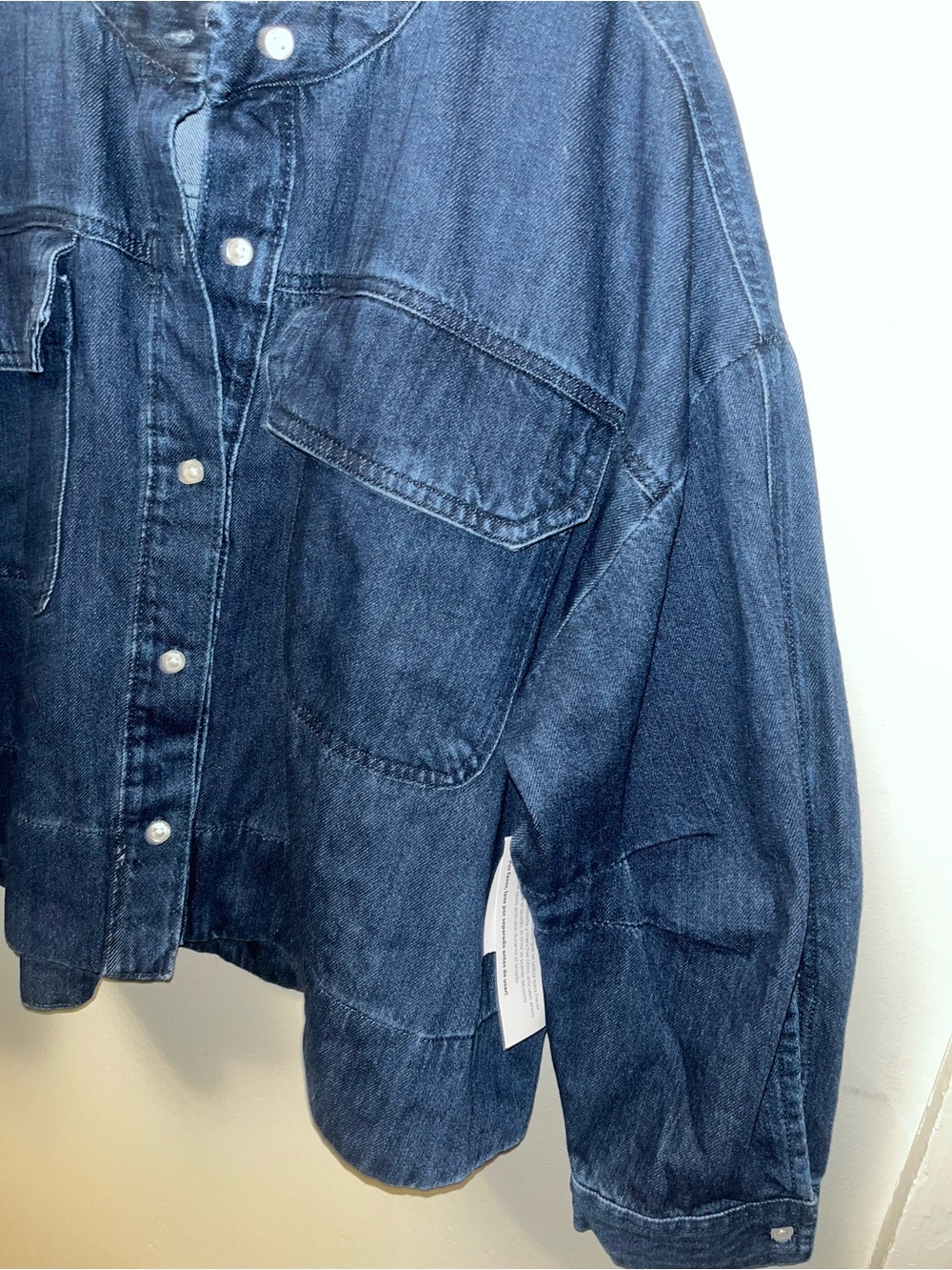 Dark Blue Denim Jacket for Women - Picture 5 of 9